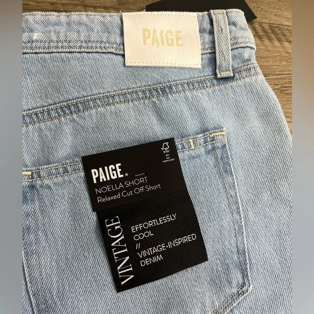 NWT PAIGE Noella Relaxed Cut Off Shorts